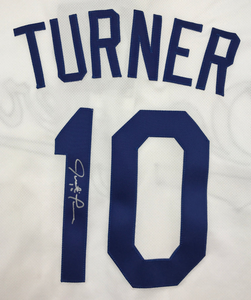Justin Turner Autographed White Dodgers 