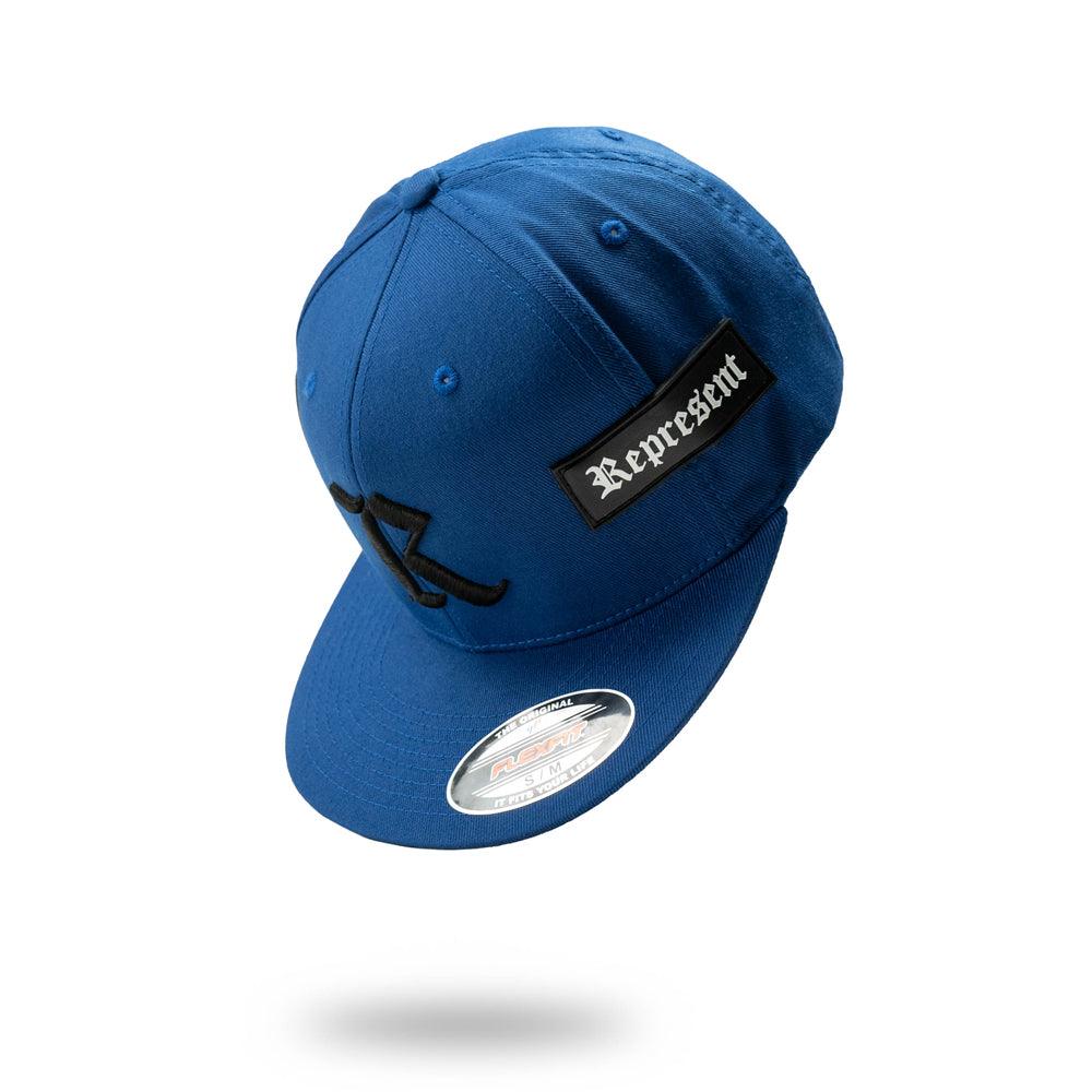 New Skool Classic 'R' Flexfit Pro On-Field Cap [BLUE X BLACK] – Represent Ltd.™