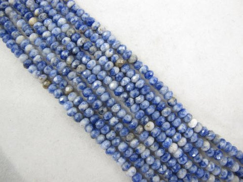 Sodalite Natural Sodalite Rondelle 2x4mm Blue Color 140pcs 16''per Strand