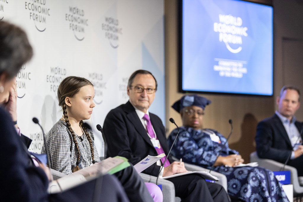 Greta Thunberg at the World Economic Forum.