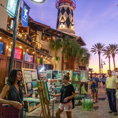 maxine orange art live painting harborwalk village arts and drafts 