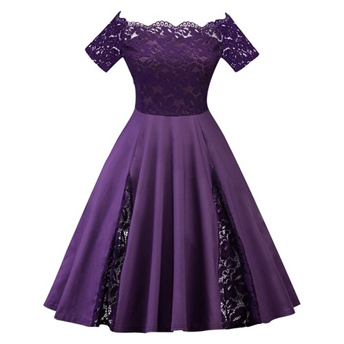 womens purple summer dress