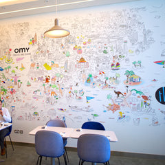 Giant coloring Wall at the Light House in D3