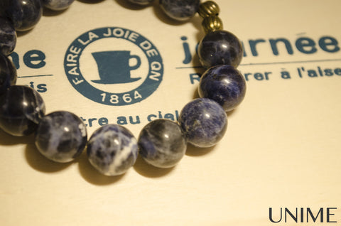 Unime Blue Sodalite gemstone bracelet 