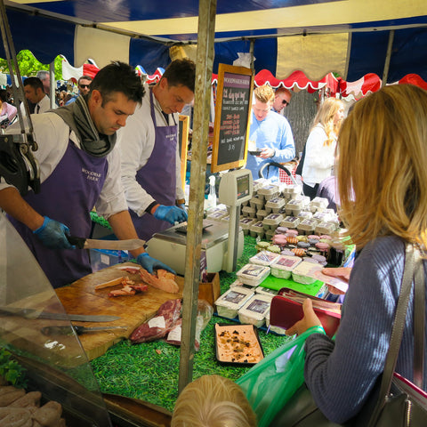 Woodwards farm butcher team doing what they do best