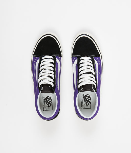 vans shoes black and purple