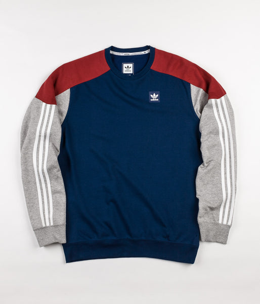 adidas clima nautical navy crew neck sweatshirt