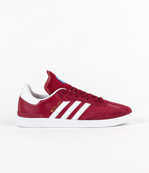 adidas samba burgundy