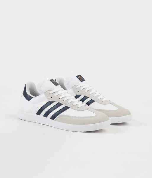 adidas samba white and navy