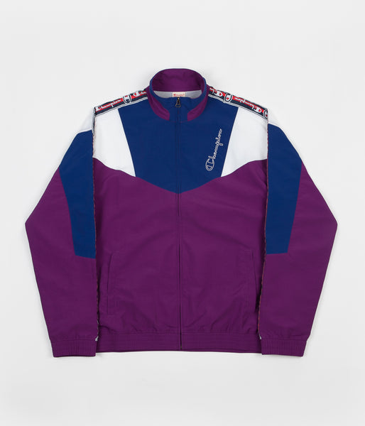 champion windbreaker purple