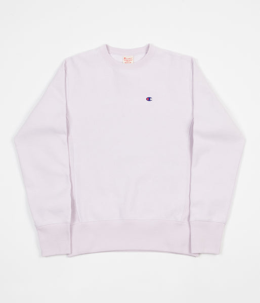 light purple champion crewneck