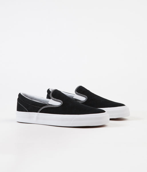 black converse slip on shoes
