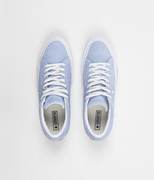 converse one star trainers blue chill white