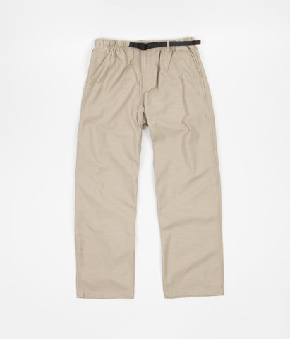 Gramicci Back Satin Wide Pants - Beige | Flatspot