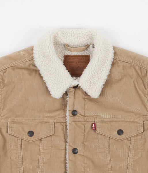 levi's beige trucker jacket