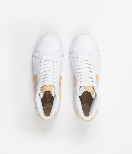 nike sb zoom blazer mid white celestial gold