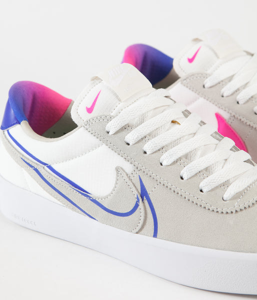 nike sb bruin react summit white pink blast racer blue