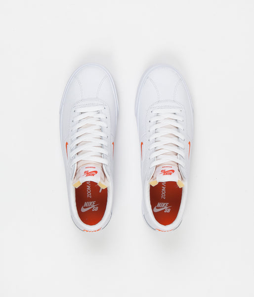 nike sb bruin white team orange