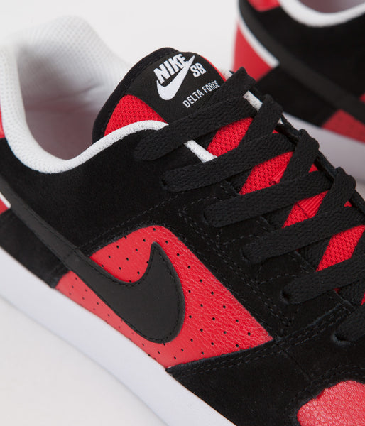 nike sb delta force vulc red and black