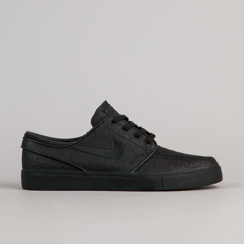 Bezwaar alarm Bewusteloos Nike SB Stefan Janoski Leather Shoes - Black / Black - Anthracite | Flatspot