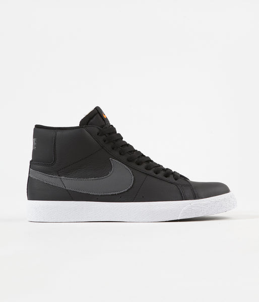 nike sb orange label black leather