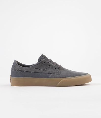 nike sb shane dark grey & gum skate shoes