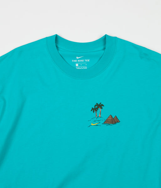 aqua green nike shirt