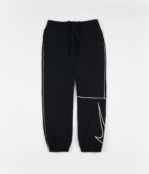black and white nike tracksuit bottoms