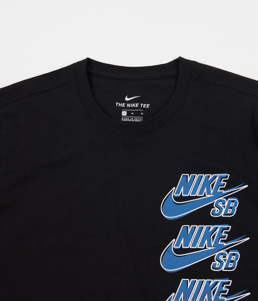 black blue nike shirt