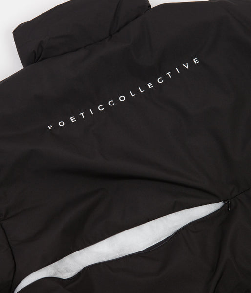 Poetic Collective Puffer Jacket - Black / White | Flatspot