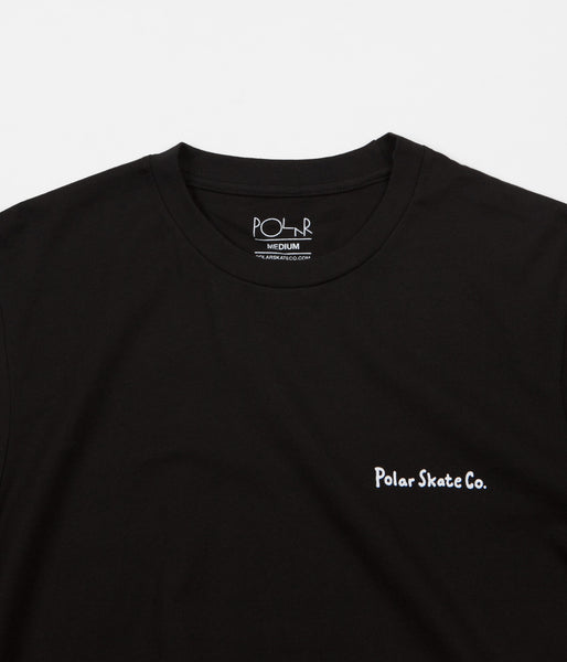 Black Three Faces Long Sleeve T-Shirt Genuine Polar Skate Co 