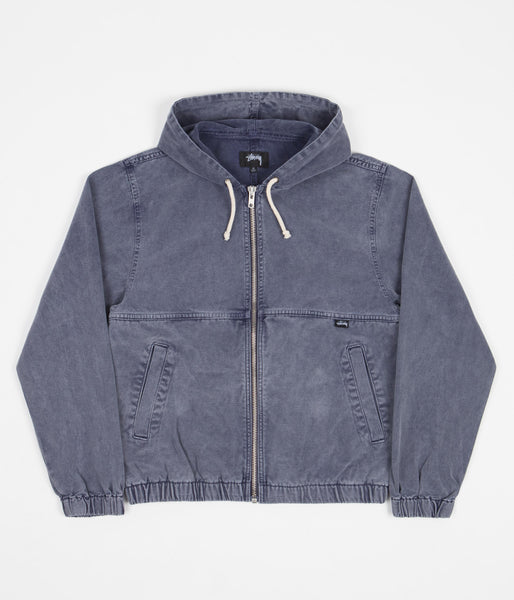 Stussy Stone Washed Work Jacket - Blue