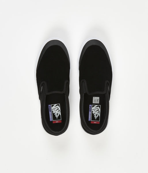BMX Slip-On Shoes - Black / Gray / White | Flatspot