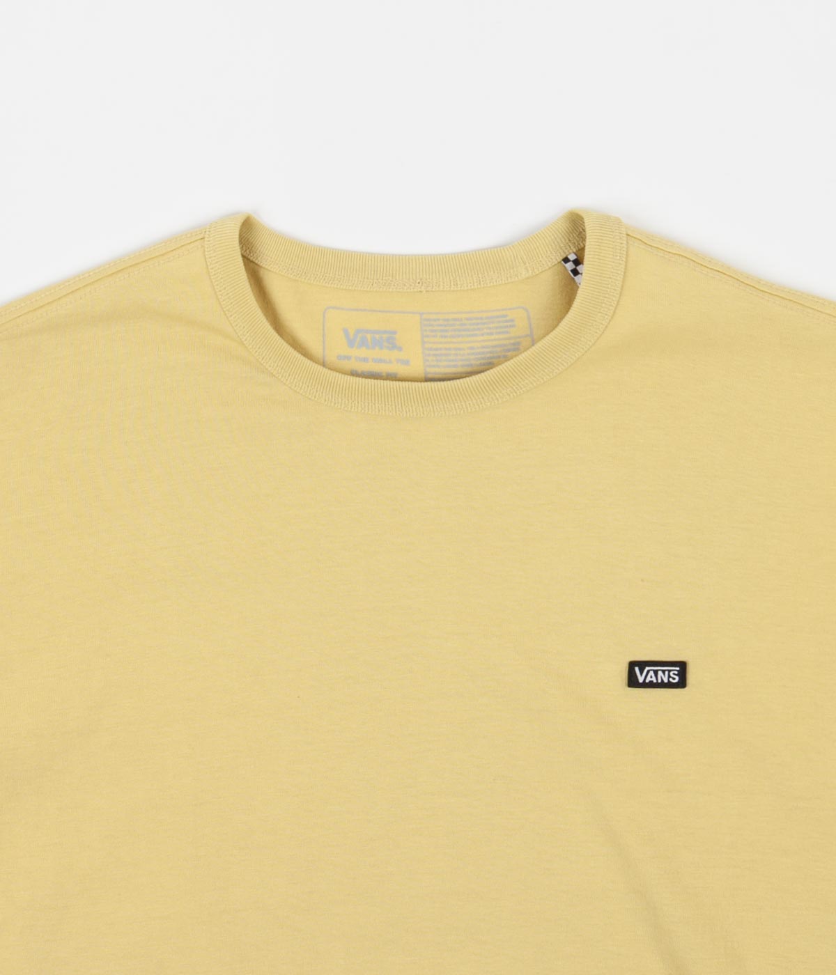 vans off the wall yellow crop top