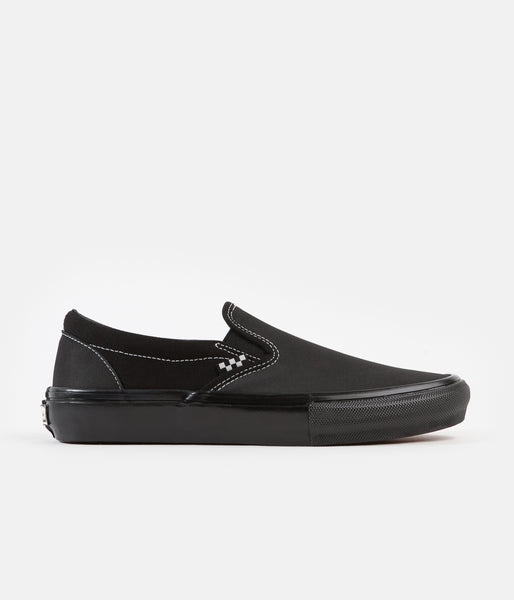 vans slipon full black