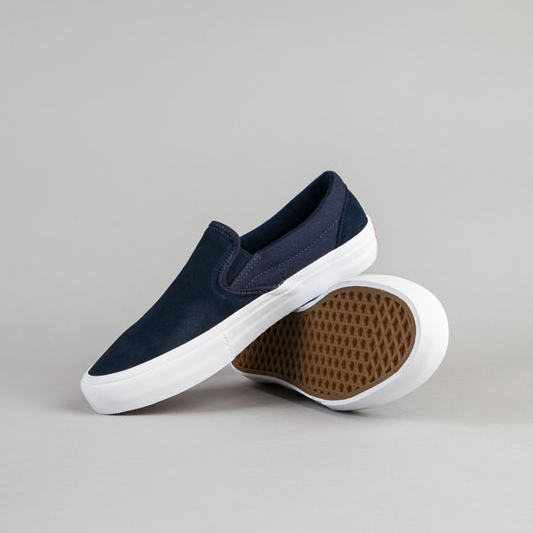 vans slip on pro rubber dress blue