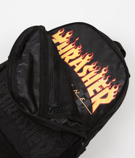 vans flame backpack