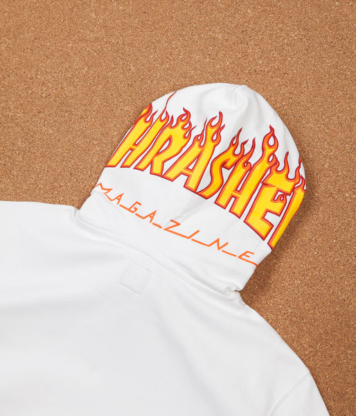 vans x thrasher hoodie white