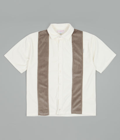 Yardsale Velour Club Shirt - Cream / Moss | Flatspot