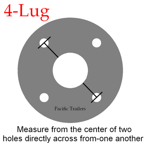 Measure 4-Lug Trailer Wheel Bolt Pattern