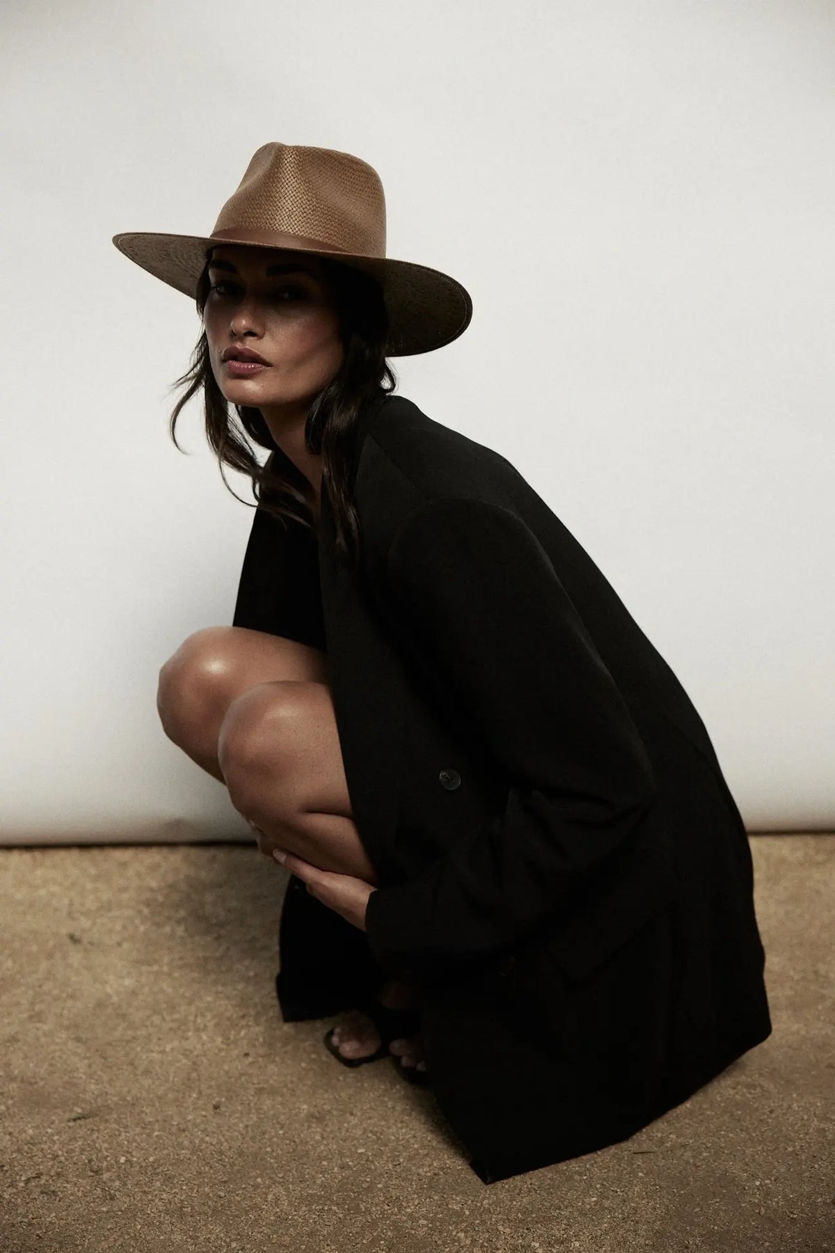 Janessa Leone - Sherman Hat- Brown - prodottihaccp