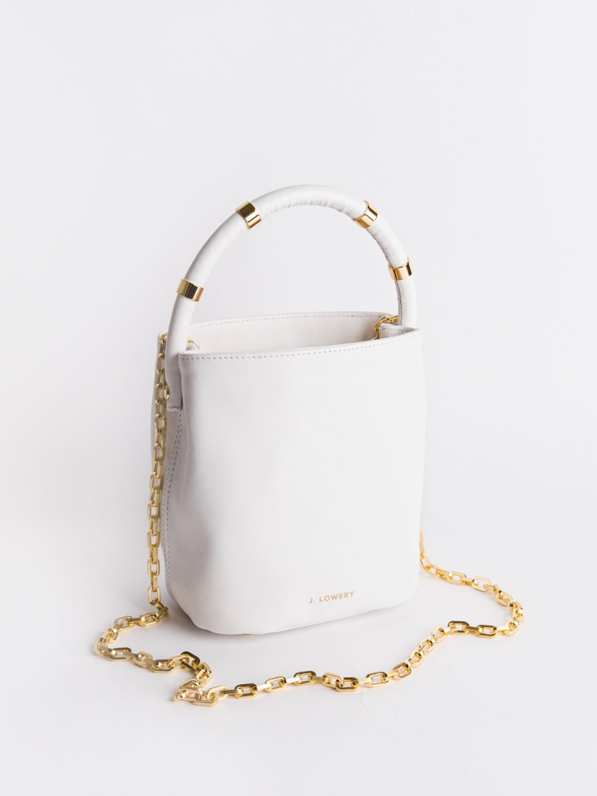 J.Lowery - Max Mini Bucket Bag - White - prodottihaccp