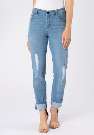 boyfriend jeans light blue