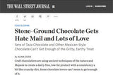 WSJ: Stone-Ground Chocolate
