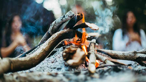 fire, campfire, cacao ceremony, gathering
