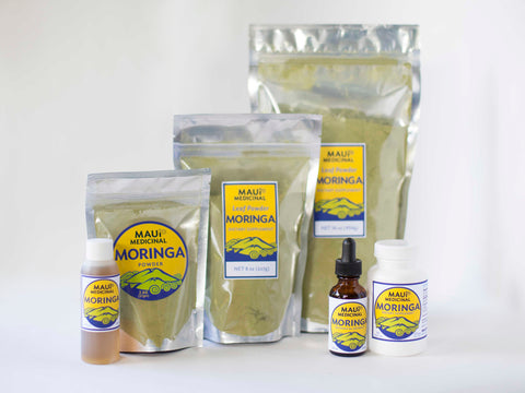 Maui Medicinal Herbs Moringa Products