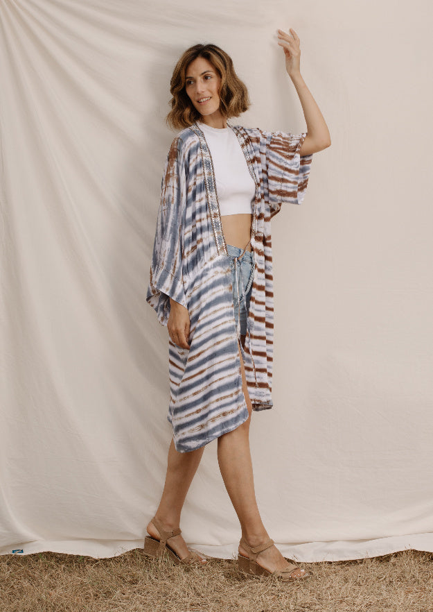 Kimono // Rayas Tie Dye - Boho Clothes Wholesale – Hippy Chick Ibiza