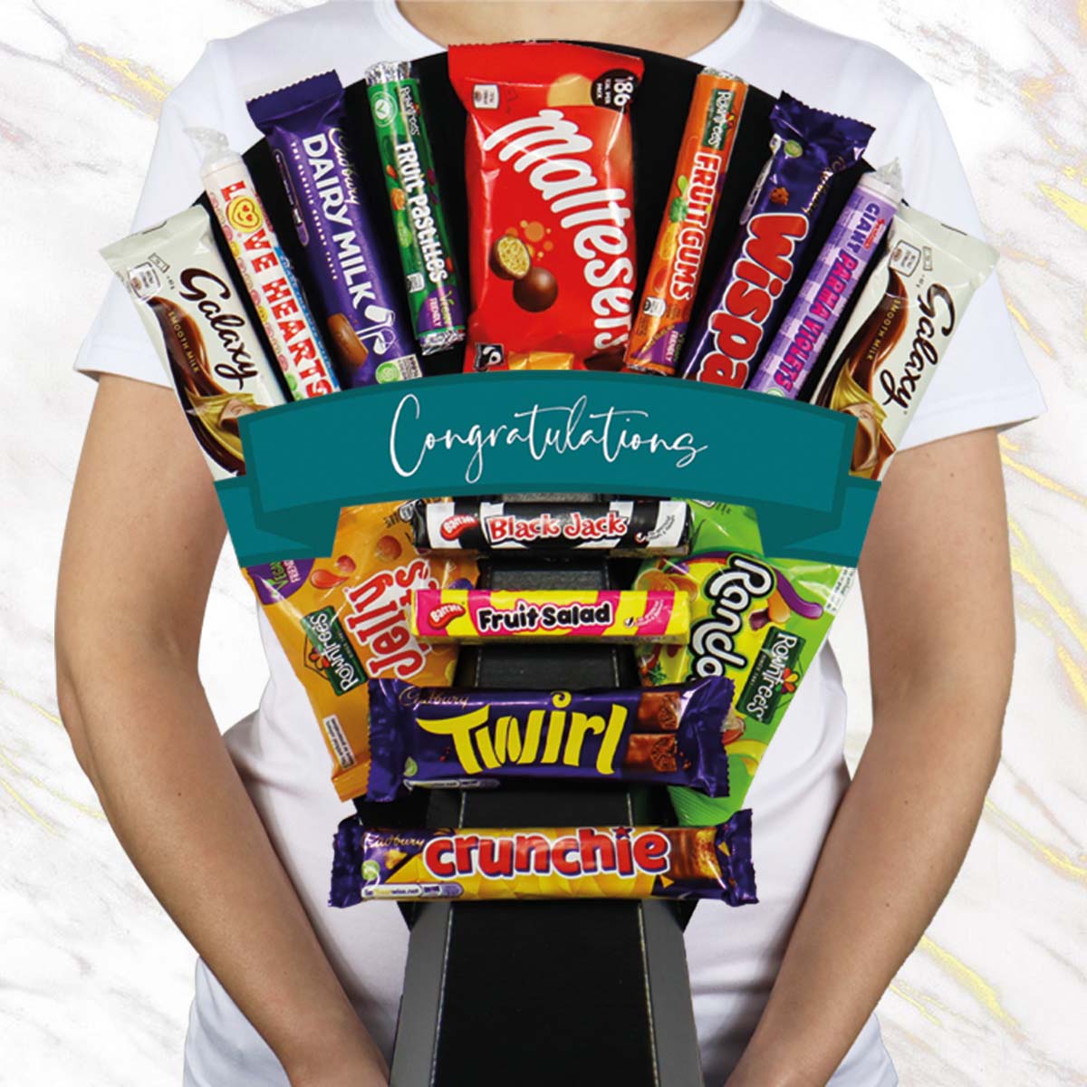 Chocolate & Sweets Congratulations Bouquet - Perfect Well Done Gift