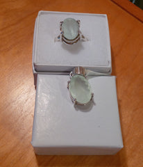 Aquamarine Silver Set at Amber Bay