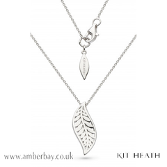 Silver Kit Heath Blossom Eden Leaf Necklace